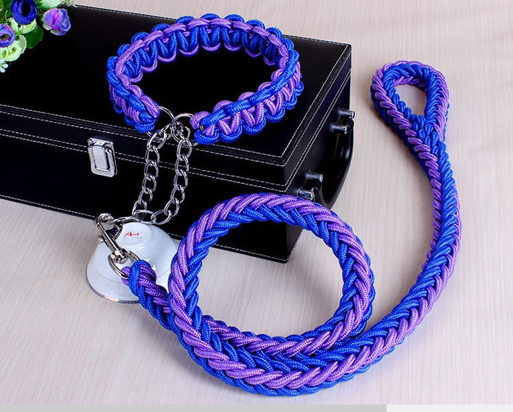 Rope Slip Chain Collar & Leash Set